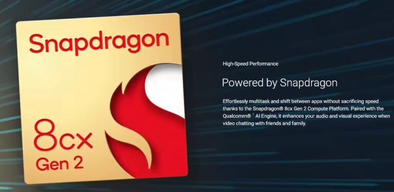 Dell Inspiron Powered By Qualcomm Snapdragon 8cx Gen 2 processor