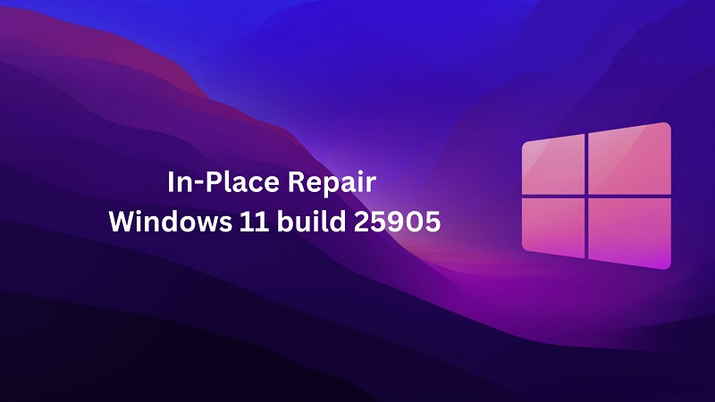 In-Place Repair In Windows 11 Build 25905