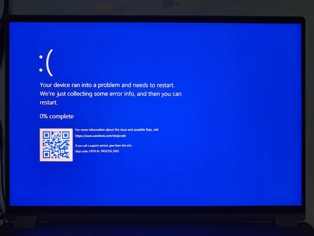 CRITICAL_PROCESS_DIED How to Fix This Windows Blue Screen Error