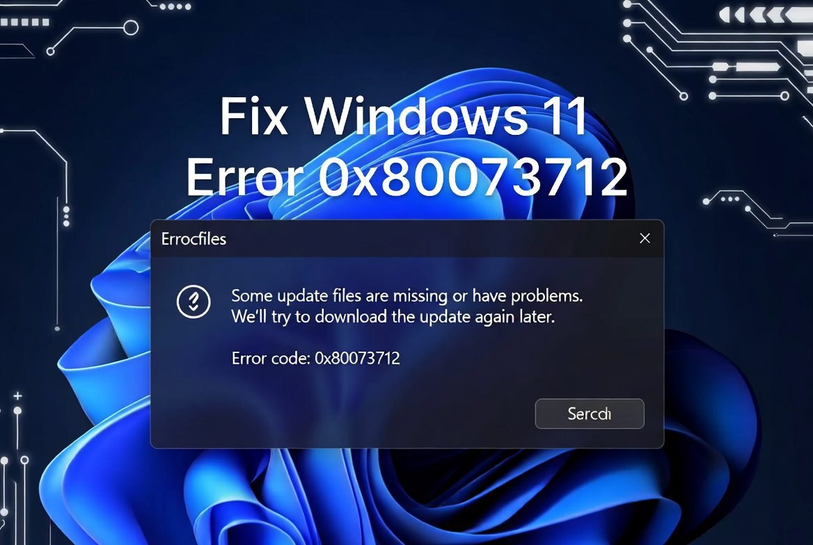 Windows 11 update error 0x80073712 fix guide